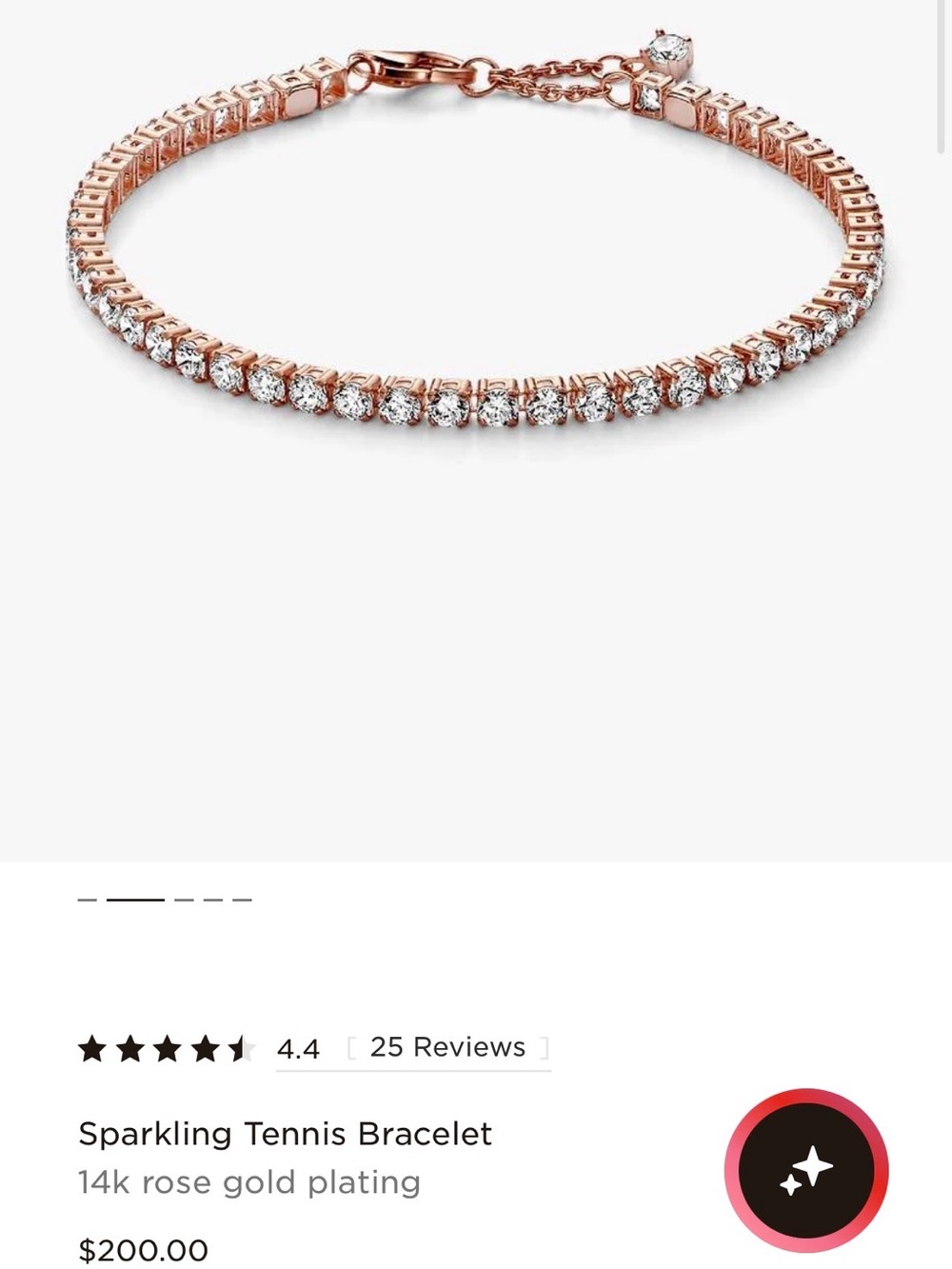 Pandora tennis bracelet
